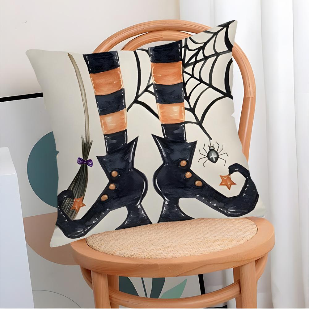 

Halloween Printed Pillow Case for Home Living Room Single Sided Printed Cushion Cover Sofa Bedroom Decorative Pillow Case 45*45cm