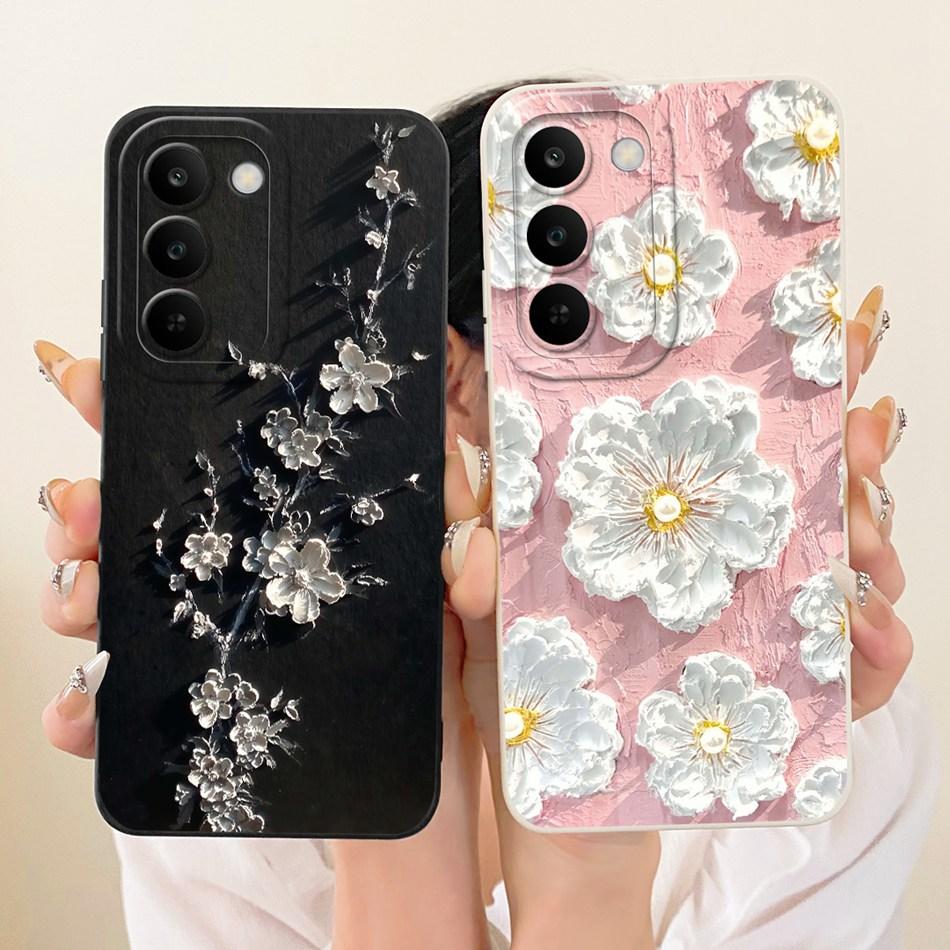 Für Realme C83 Niedliche Katze Blume Cartoon Handyhülle Für Realme C83 C 83 5G Weiche Silikonhüllen Stoßfänger