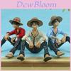 One Piece Luffy Car Decoration Figure Pvc Material Perfect For Anime Fans