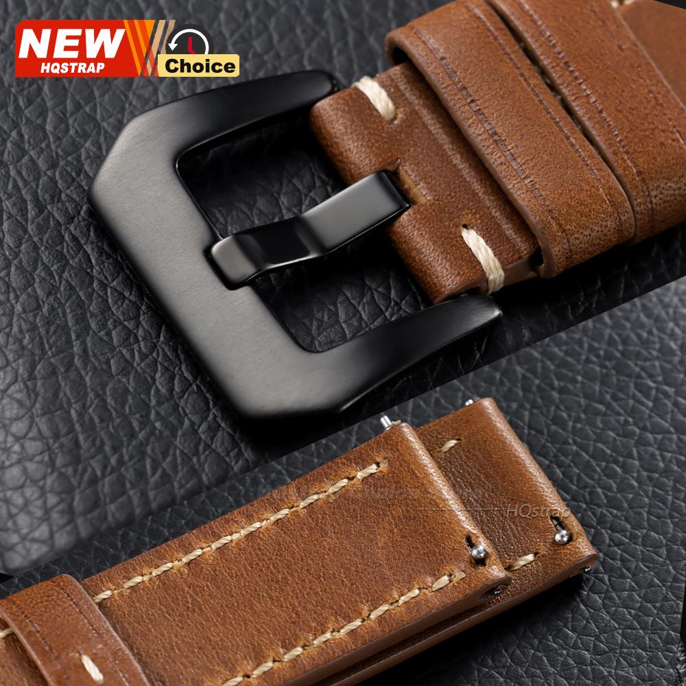 Vintage Wrist Watchband 18mm 20mm 22mm 24mm Universal Women Men Wristband Bracelet Smartwatch Leather Sport Wristbelt Accessory