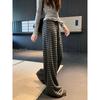 Kumikumi Idle Style Vintage Stripe Draped Casual Pants Female Autumn Loose Slimming and All-Matching Loose Pants Pants