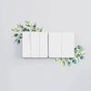 Light Switch Decal Green Leaf Vinyl Stickers Plant Leaf Design Waterproof