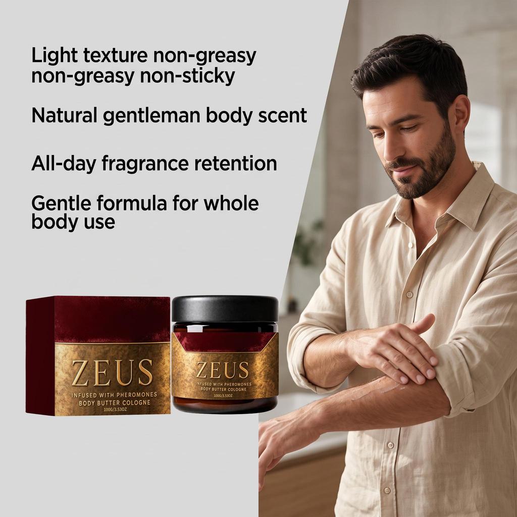 AMZ Cologne men's body lotion long-lasting fragrance moisturizing shea butter nourishing refreshing non-greasy daily care 100g