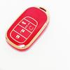 4/5 Buttons Tpu Auto Keyless For Honda Hr-V Cr-V Pilot Accord Civic Sport Si Ex Ex-L Car Key Case Cover Keychain Protector