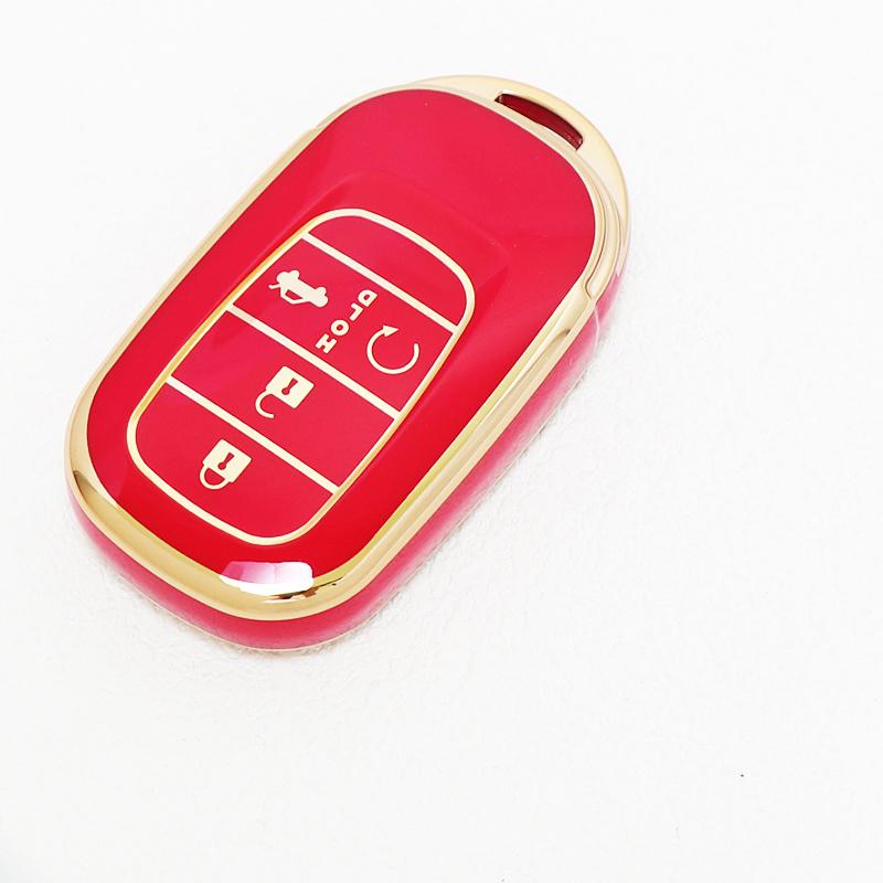 4/5 Buttons Tpu Auto Keyless For Honda Hr-V Cr-V Pilot Accord Civic Sport Si Ex Ex-L Car Key Case Cover Keychain Protector