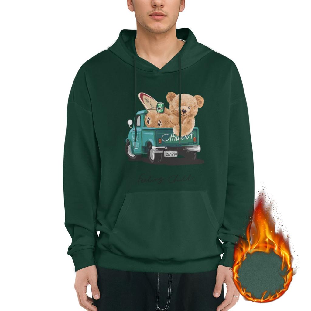 1 Pack Men’s Cozy Pullover Hoodie Soft Warm Fleece Lined Hooded Sweatshirt Winter Casual Everyday Streetwear Fit M-3XL