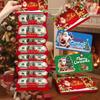 2026 Santa Claus Christmas Money Box with 10 Card Slots - US Dollar Red Envelope Surprise Party Gift
