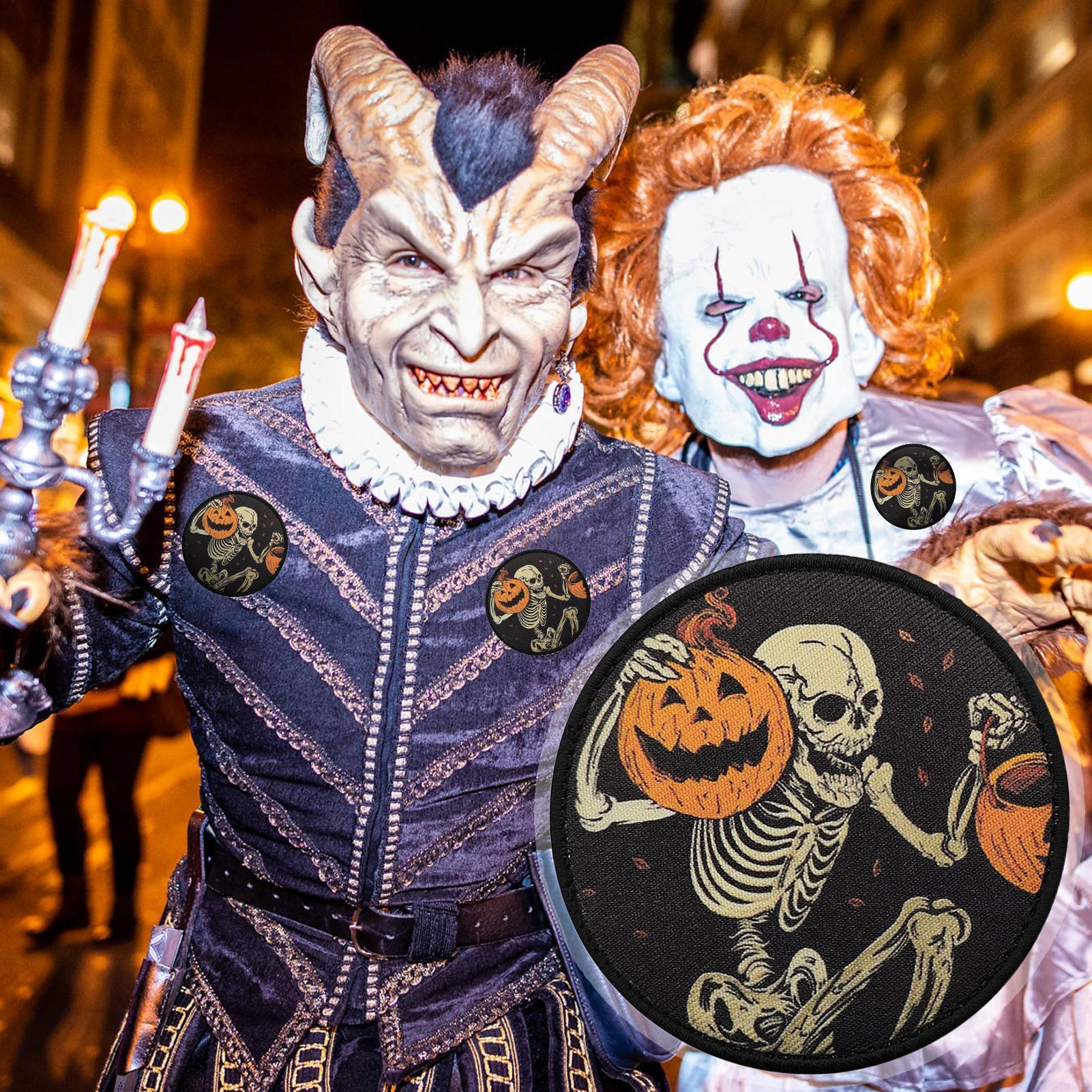 Halloween Pumpkin Patches Halloween Patches Embroidered Applique Pumpkin Seasonal Holiday Craft Spooky Party Favors For Pants CN