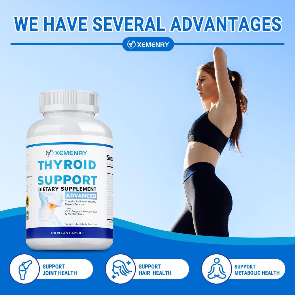 Thyroid Support - lodine, L-Tyrosine - Metabolism, Weight Loss