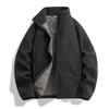 Unisex Fleece Jacket Winter Warm Outerwear Oversized Fit Soft Brushed Polar Hoodless Coat
