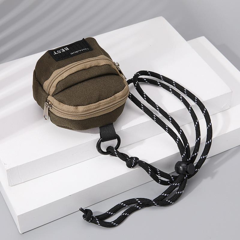 Streetwear Kids Keychain Bag With Polyester Material For Daily Use