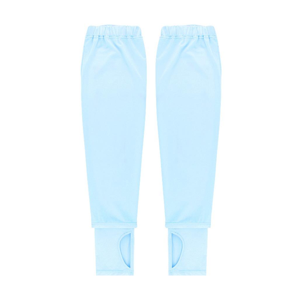 Elastic Long Ice Silk Sleeves Arm Protection Cycling Gloves Sunscreen Arm Covers  Women/girls