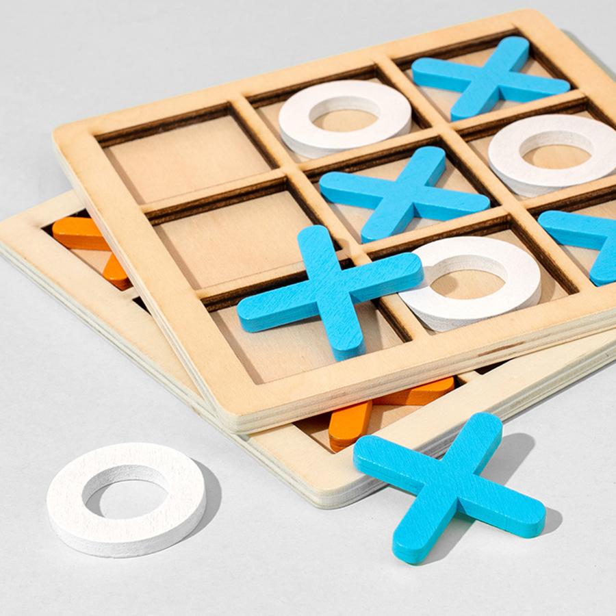 Joc Montessori Jucărie din lemn Mini șah Interacțiune Puzzle Antrenarea creierului Învățare timpurie Jucării educaționale pentru copii