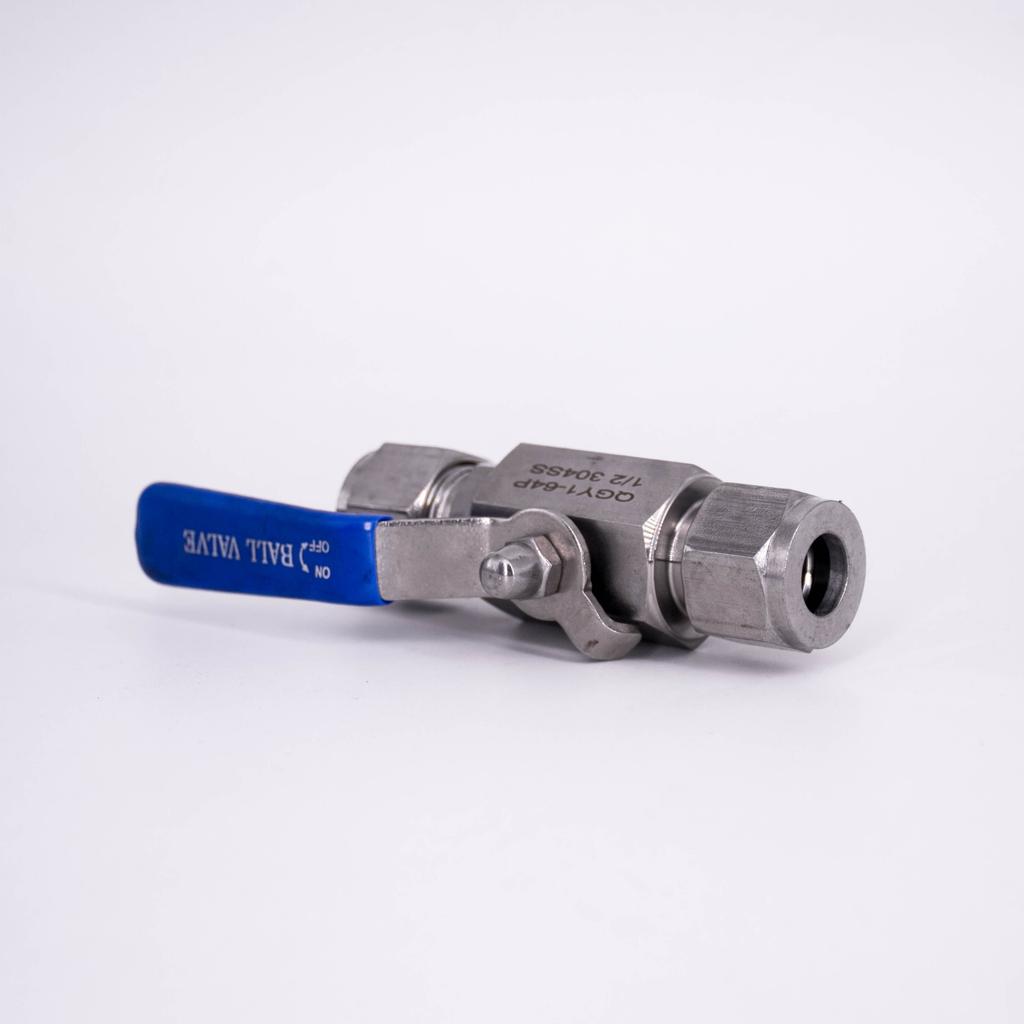 Fit 6/8/10/12/14mm 1/4" 3/8" 1/2" Tube OD Compression Ball Valve 304 Stainless Steel