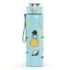 1PC Music Game Doodle Pattern 750ml Color Plastic Sports Water Bottle Leakproof Flip Straw Lid Suitable for Sports Office Home Use