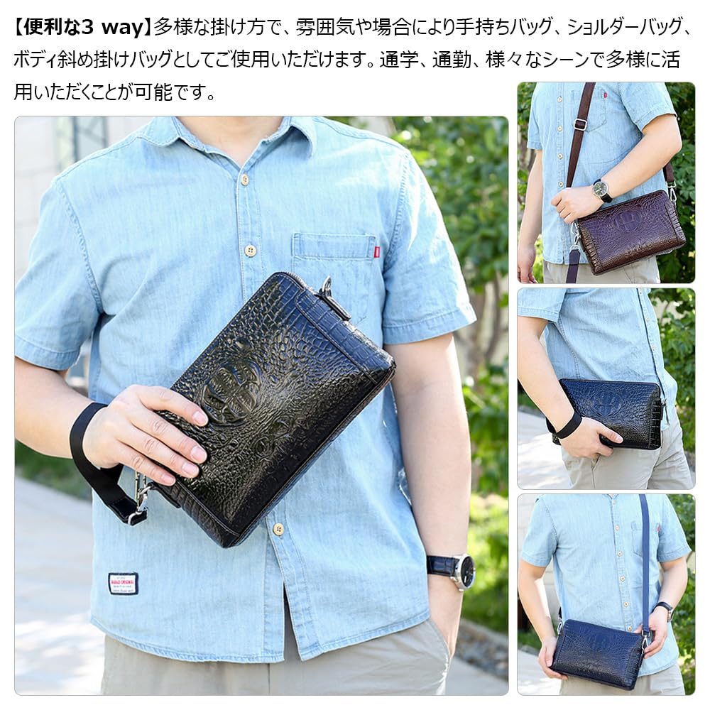 Leather Second Bag for Mini Shoulder Shoulder Body Chest Crossbody Wedding Ceremonial Bag for 8816 [Whatna] Men, 3-way Clutch, Handbag, Bag, Bag, Bag,