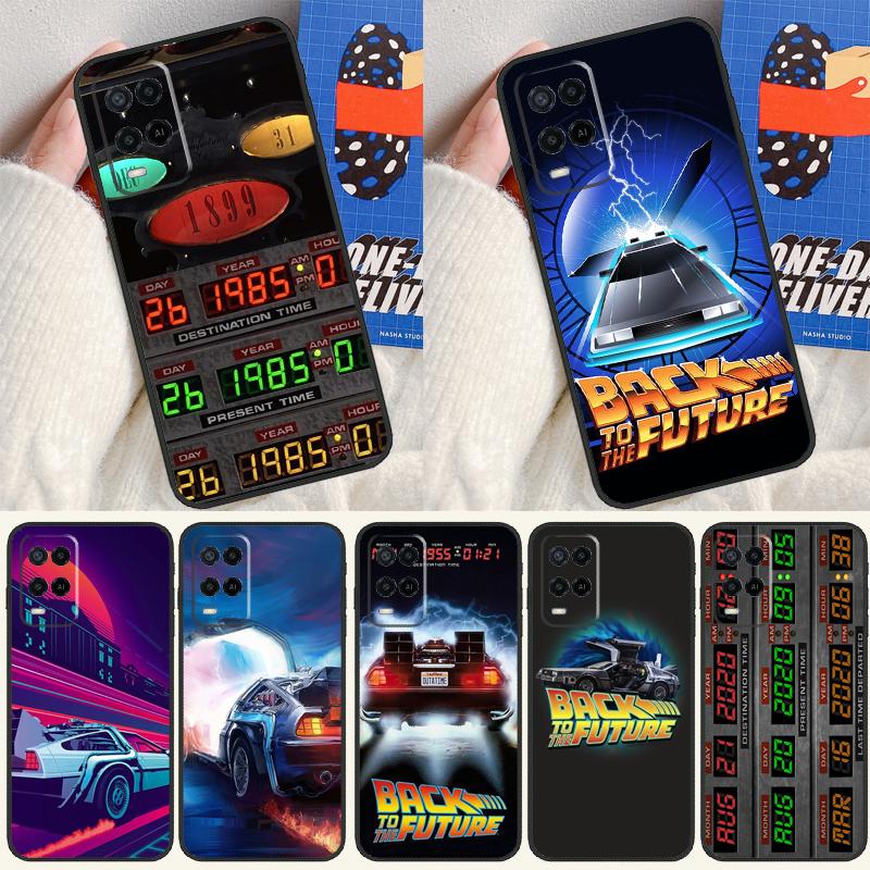Back To The Future Time Machine Case For Oppo A91 A5 A9 A16 A76 A96 A58 A78 A98 A52 A72 A74 A94 A54 S A57 A77 A15 A17 Cover