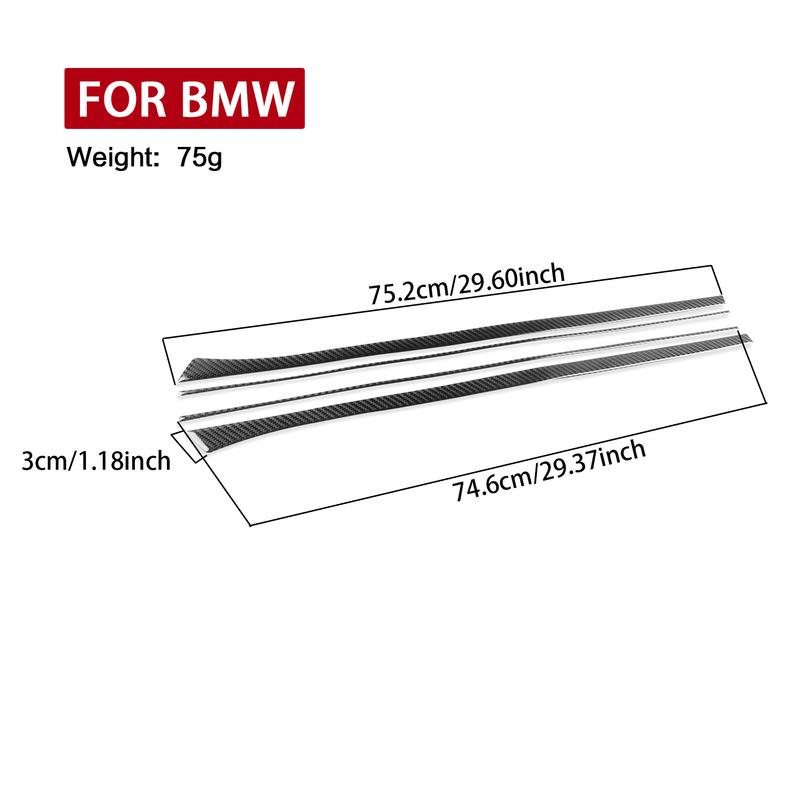 Real Carbon Fiber Car Accessories Front Door Panel Cover Sticker For BMW 3 Series E90 2005 2006 2007 2008 2009 2010 2011 2012