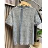 Sommer Motorrad Druck Kurzarm T-Shirt Herren Amerikanisch Retro Rundhals Locker Lässig Vielseitig Mode Männliches Oberteil