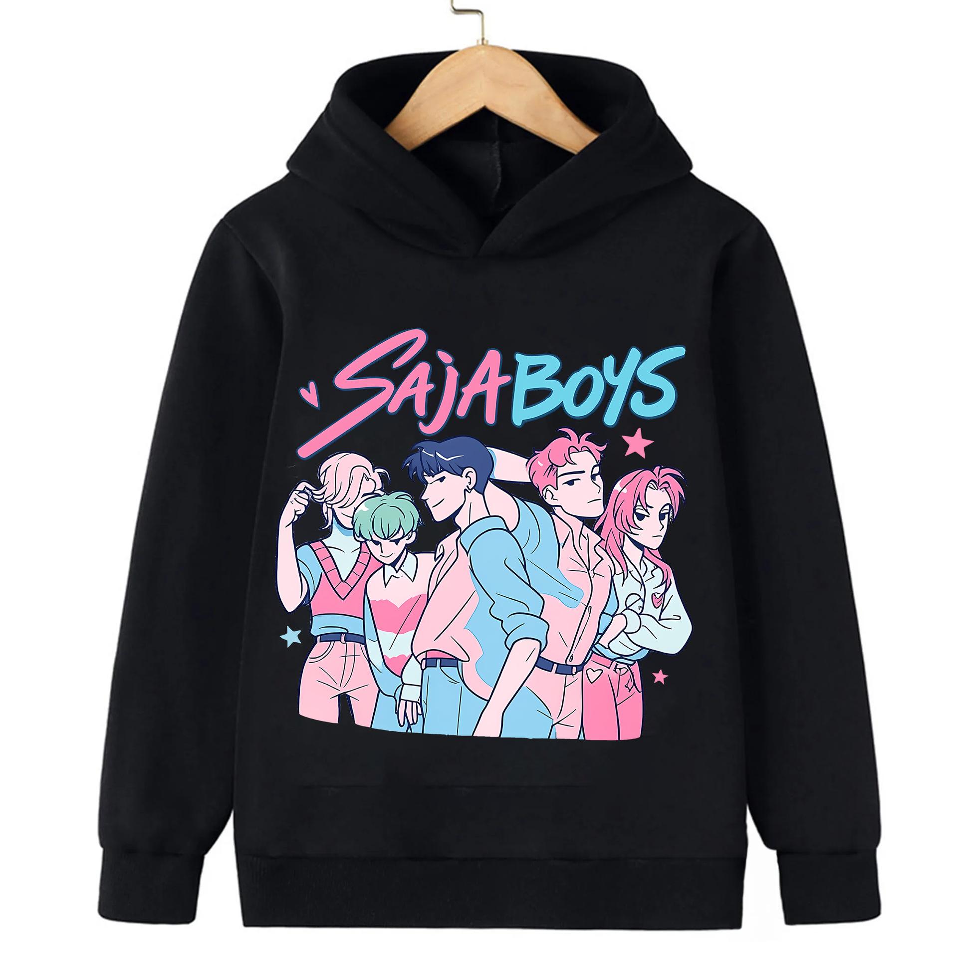 Зимний новый худи Saja Boys Band Kpop Devil Pop Devil Hunter вдохновленный фильмом унисекс модный топ высокого качества 130cm