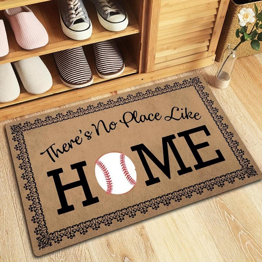 Hot Selling American Baseball Floor Mat - Dirt-Resistant, Dustproof, Easy to Clean, with Water Absorption