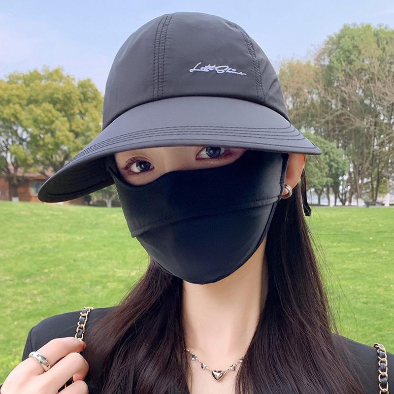 2026 Style Oversized Brim Sunscreen Hat For Women And Men Outdoor Baseball Cap Quick-Drying Duckbill Cap Open Top Sun Hat