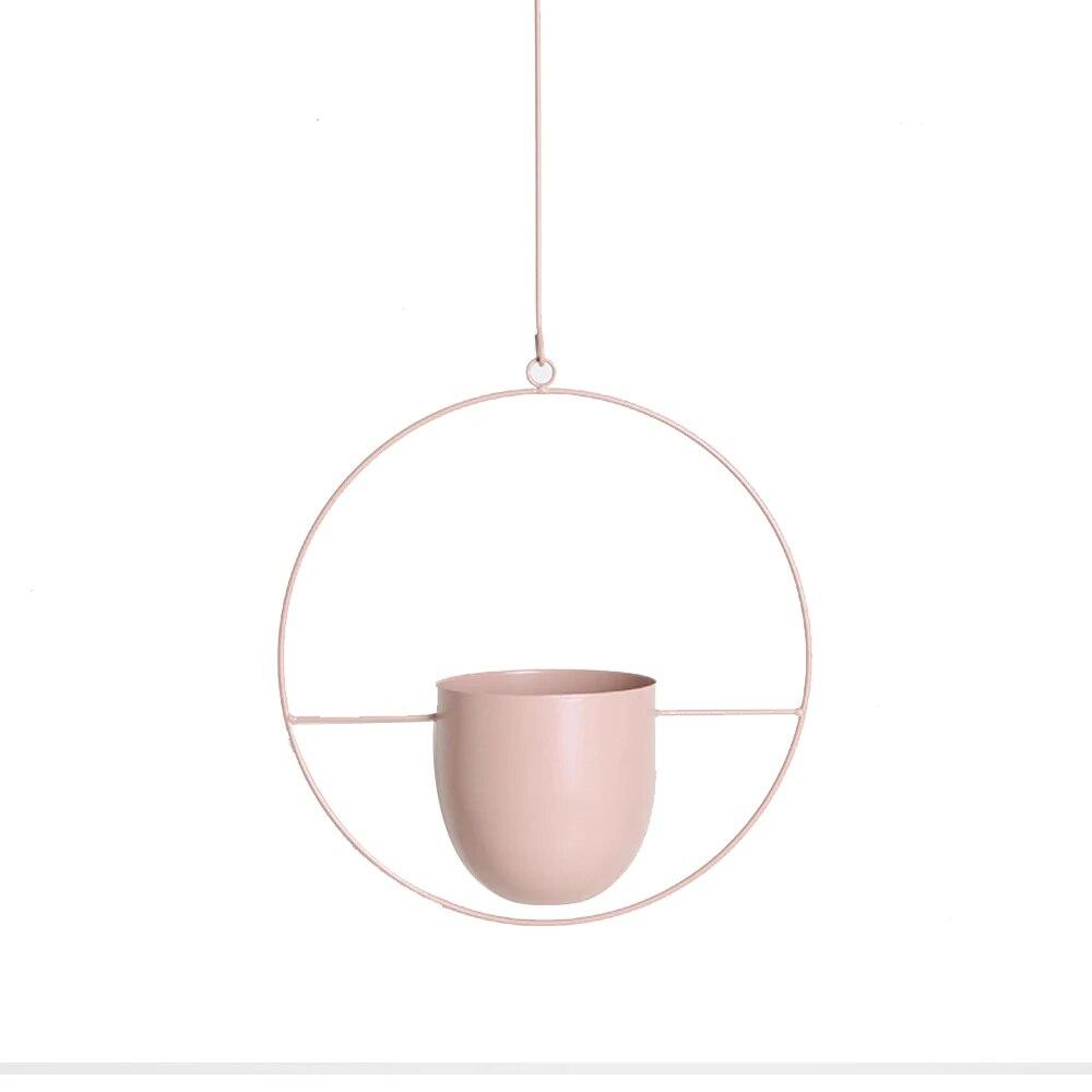 10 typ Metall Hängen Blumentopf Nordic Kette Hängen Pflanzer Korb Blume Vase Für Home Garten Balkon Dekoration