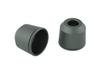 POSH 032879-29-10 Motorcycle Supplies Middle Weight Bar End Outer Only M8 Type Matte Gray Bar End Cap