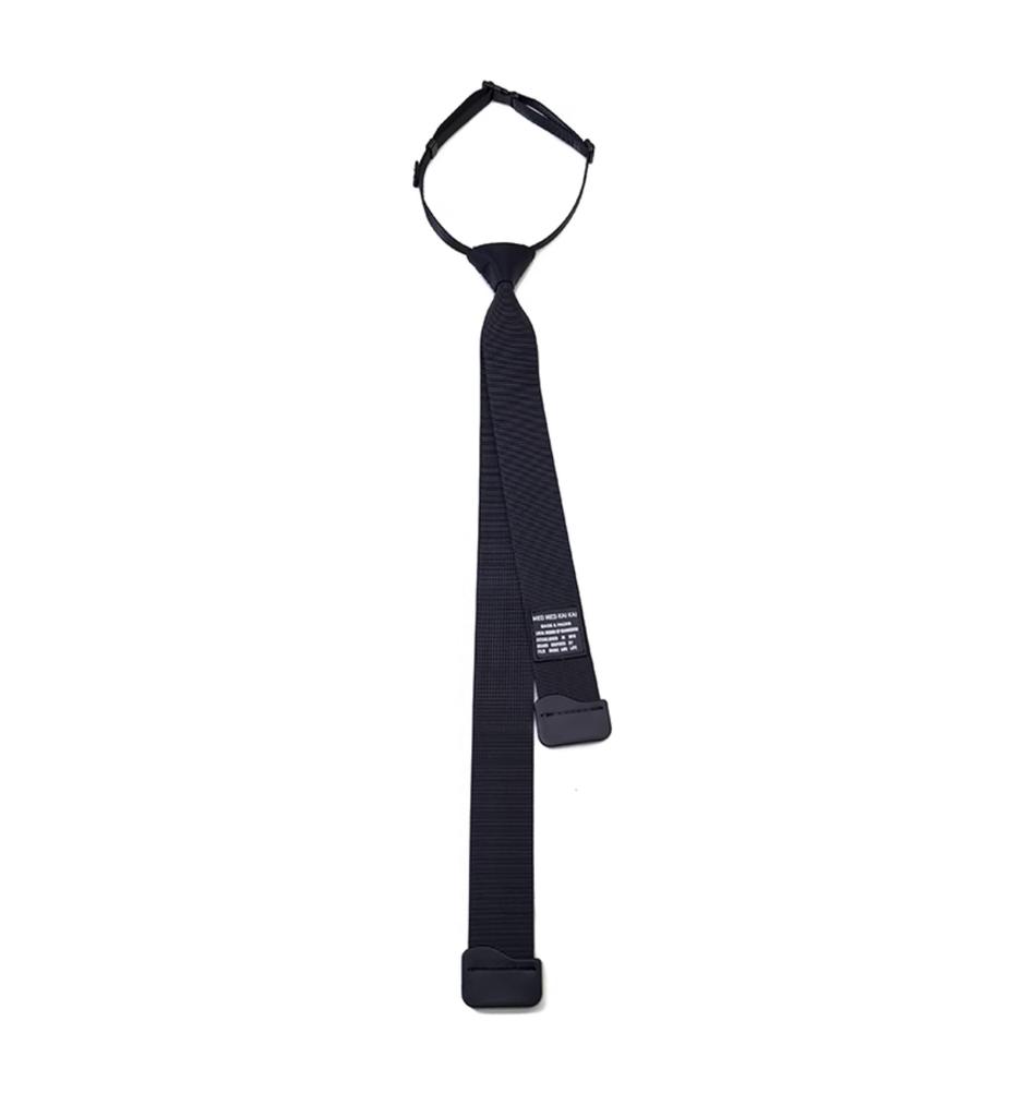 2025 Techwear Adjustable Buckle Webbing Necktie Men Hip Hop Punk Corbata Niche Style Street Fashion Ties Man Gifts