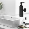 Praktischer Seifenspender Wandmontierter Spender Schwarze und Silberne Optionen Große Kapazität Edelstahlmaterial