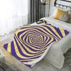 Twist Pattern Blanket Microfiber Flannel Cover Blanket Bedroom Living Room Sofa Soft And Comfortable Home Decoration