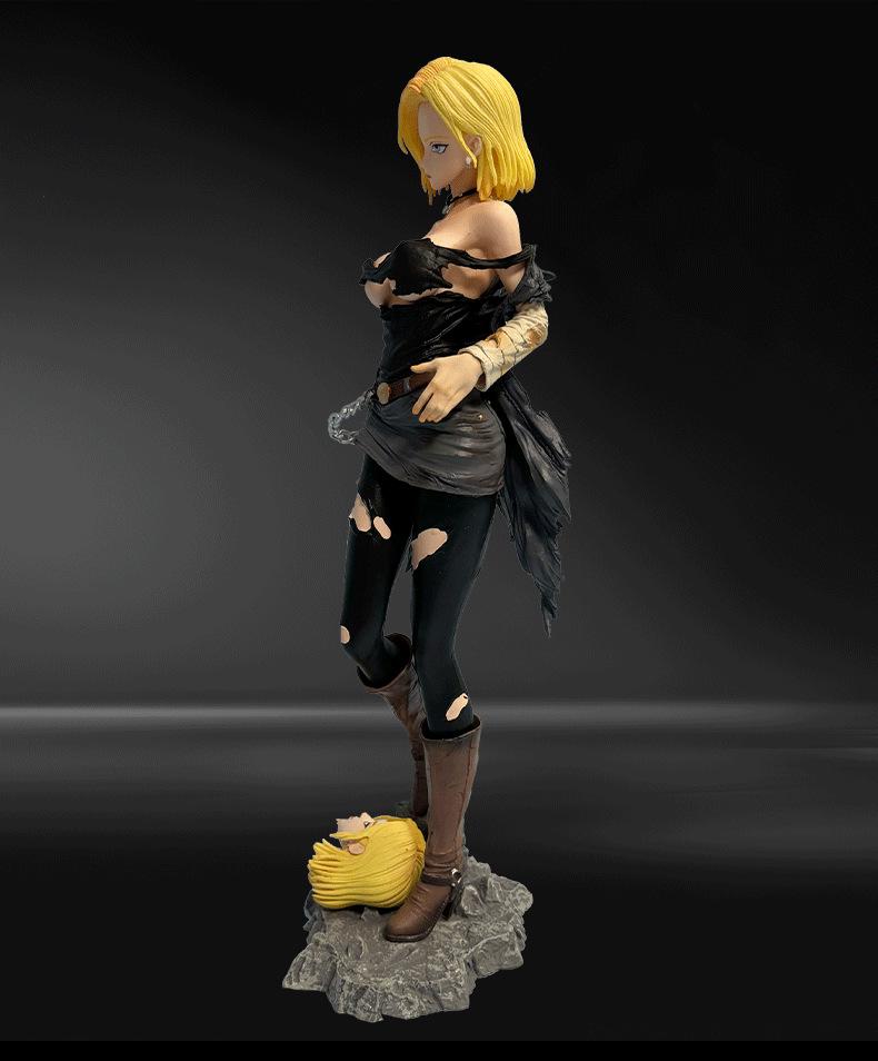 Dragon Ball Android 18 Interchangeable Anime Action Figure Model Ornament