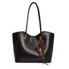 Pu Tote Bag For Women Large Capacity Casual Handbag With Zipper Closure For Daily Use