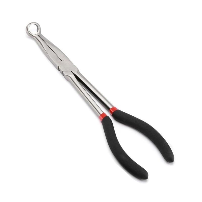 Ergonomic Grip Universal Automotive Hose Clamp Tool Spark Plugs Removal Plier Corrosion Resistant Metal Construction