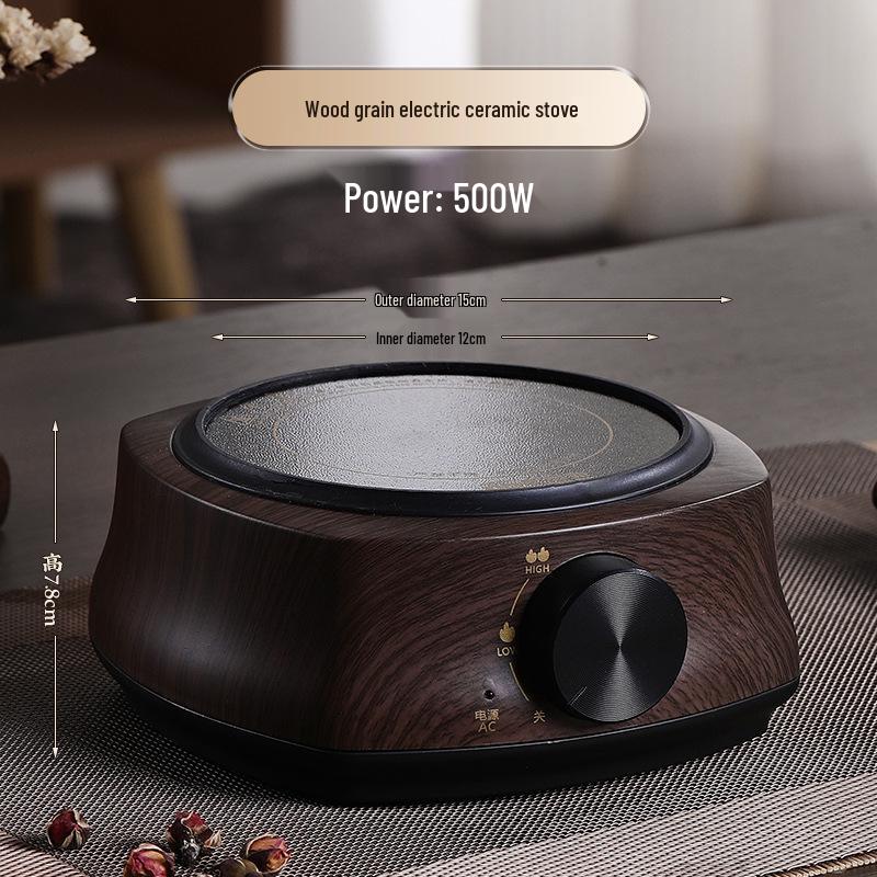 Electric Ceramic Glass Teapot Stove - Compact Heating Tea Set