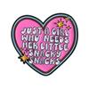 Pink Series Love Brooch Personality English Quotes Indicator Styling Personality Pin Metal Badge