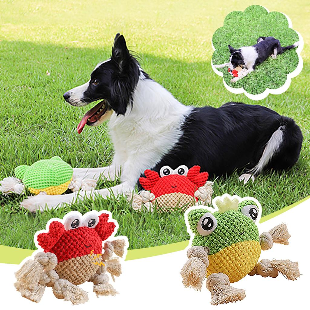 Puppy Toy Cute Plush Dog Chew Toy Boring  Hard Rope Toy Puppy Pet