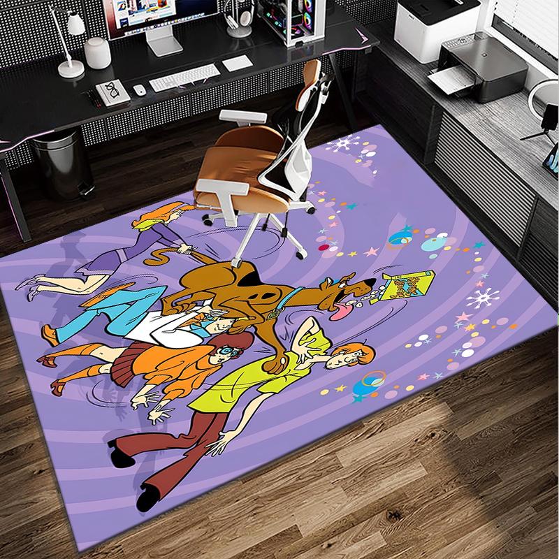 Scoo-dog Mystery Night Office Rug Chair Mat, Game Carpet, Suitable for Front Door, Bedroom, Living Room, Desk, Holiday Gift