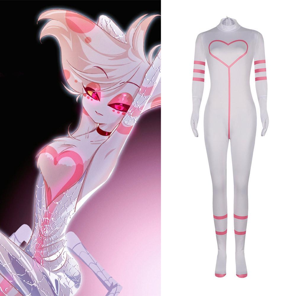 Hotel Dust Angel Cosplay Costume Jumpsuit Cartoon Halloween Party Fashion