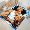 Blonde Man Cartoon Art with Tattoos Design Rug Non-slip Rug Suitable for Living Room and Bedroom Sofas.
