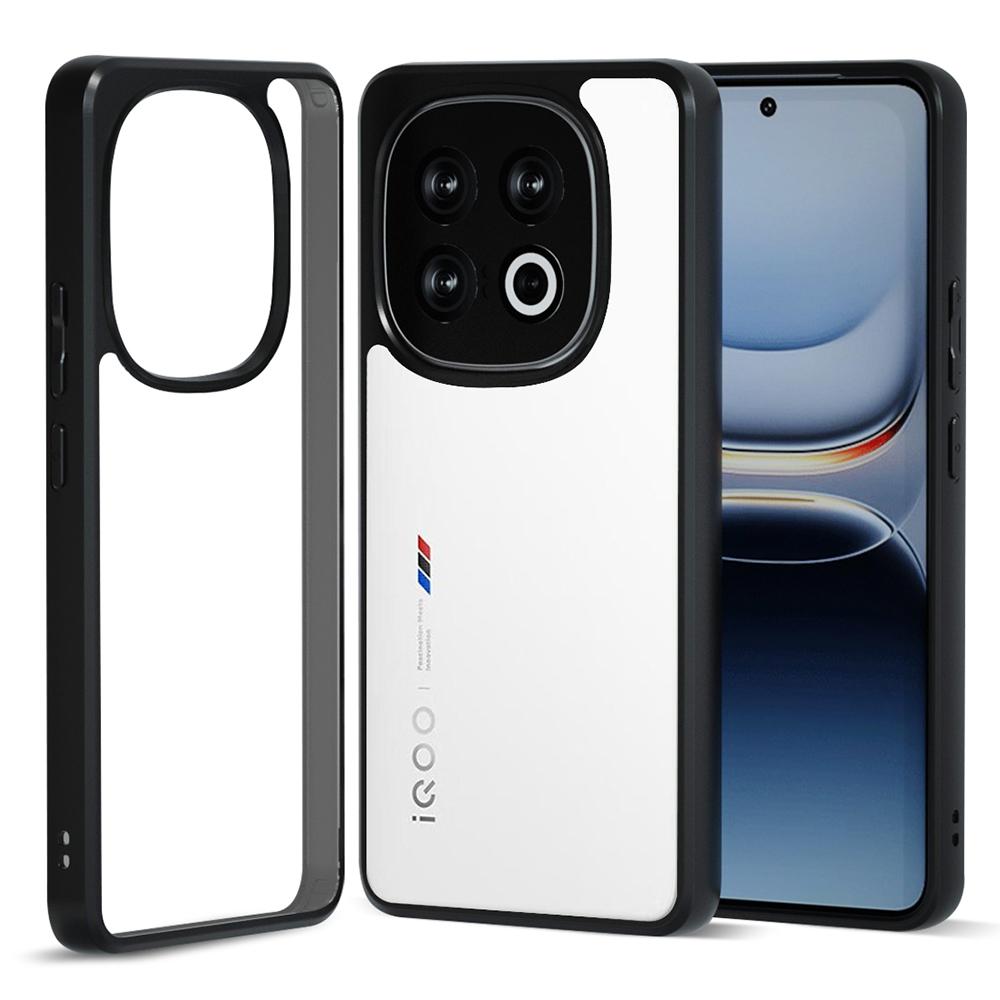 

IBMRS Чехол для vivo iQOO 13 5G TPU+PC Сверхпрочный Противоударный Чехол для Телефона Защита Камеры Transparent Black