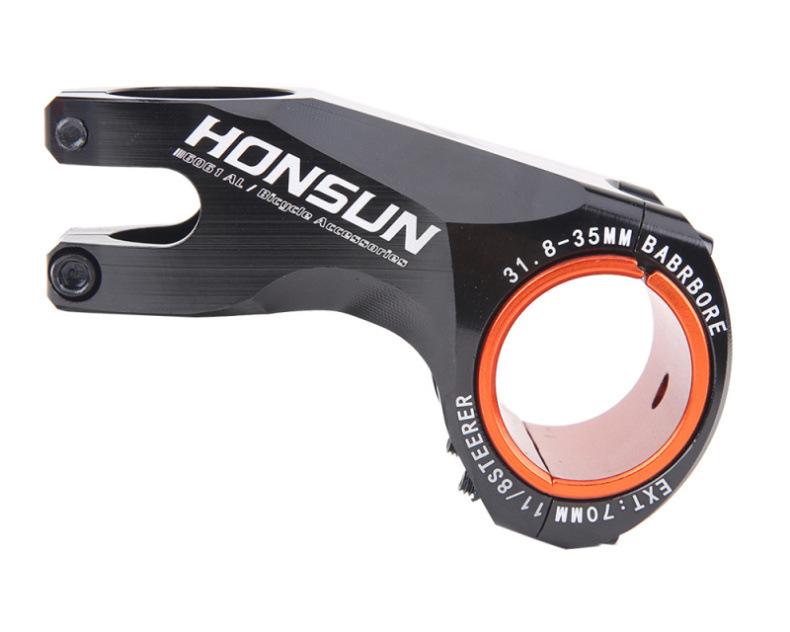 Wspornik rowerowy CNC ujemny 17 stopni 31,8/35*70 MM XC rower górski mostek ze stopu aluminium odpowiedni do roweru górskiego XC/szosowego