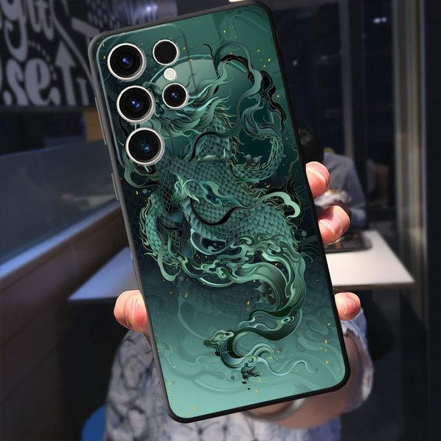 

Модный чехол с китайским тигром и драконом для Samsung Galaxy S22 Plus S8 S7 S10e S20 Fe S10 S9 S21 S23 Ultra 5g, силиконовый чехол Funda Samsung S23 5G