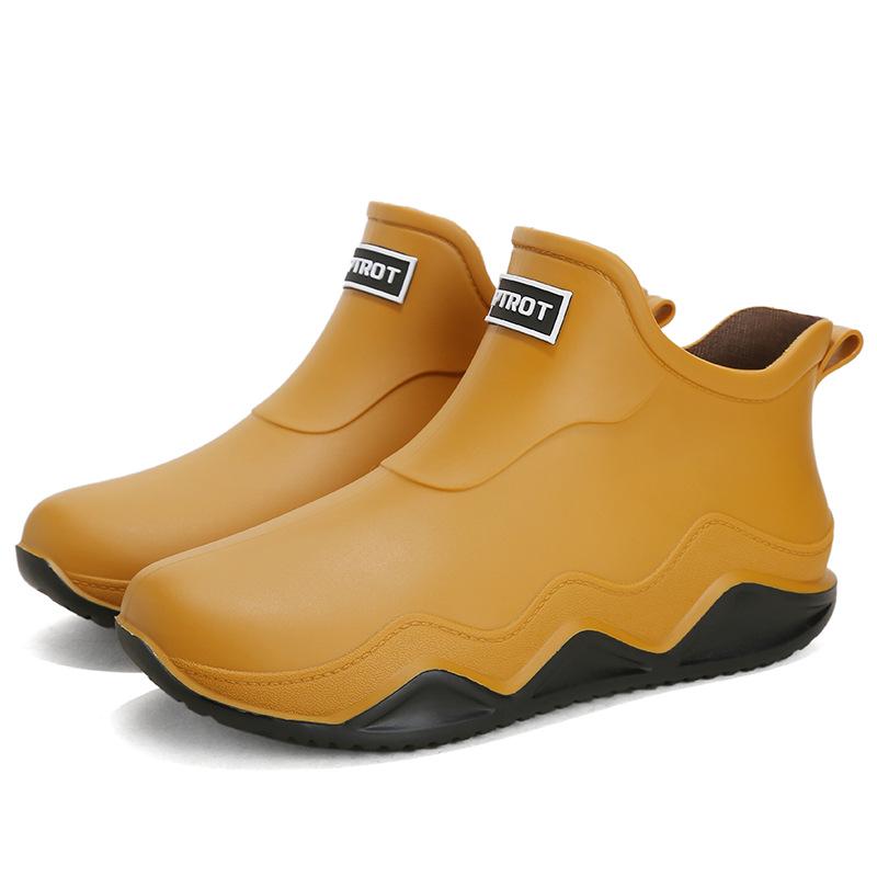 Waterproof Low-Cut Korean-Style Rain Boots - Non-Slip for Men, Women, Students & Adults