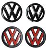 For VW VOLKSWAGEN New 2Pcs Car Front Grill/Rear Emblem Lid Covers Logo Sticker For Volkswagen VW POLO Scirocco GOLF 5 6 7 8 MK5