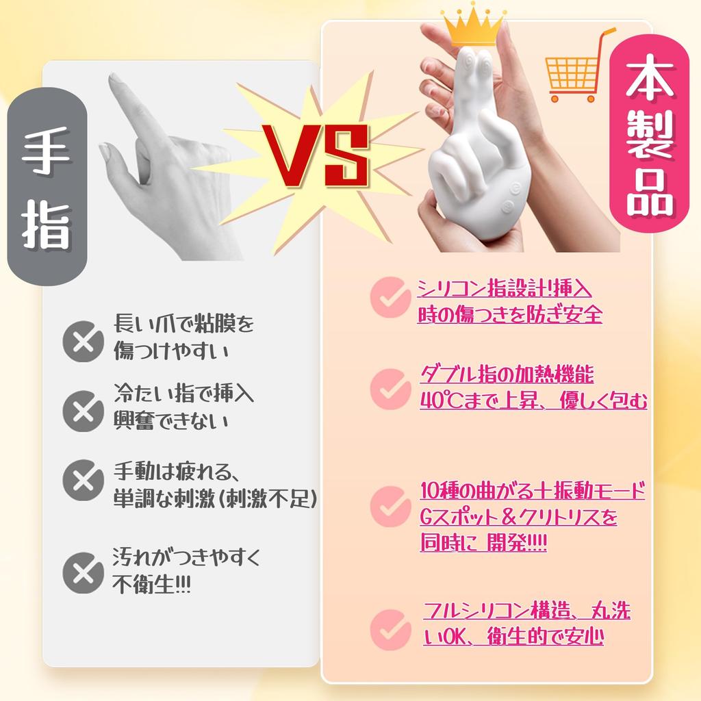 Vibrator for Powerful Internal and External Double Adult Toy Types of Continuous Bending Movements X 10 Types of Intense Vibration X Realistic Finger