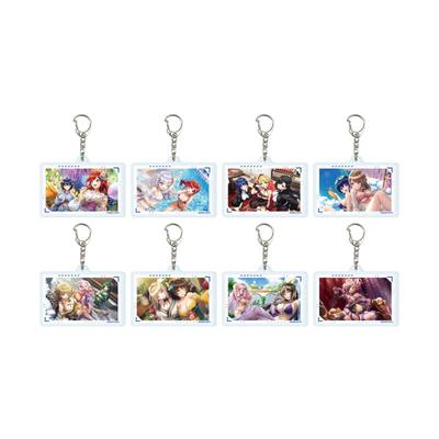 Dolphin Wave 12 A [Official Illustration] Acrylic Keychain Complete Set (8 Pieces Per Box)
