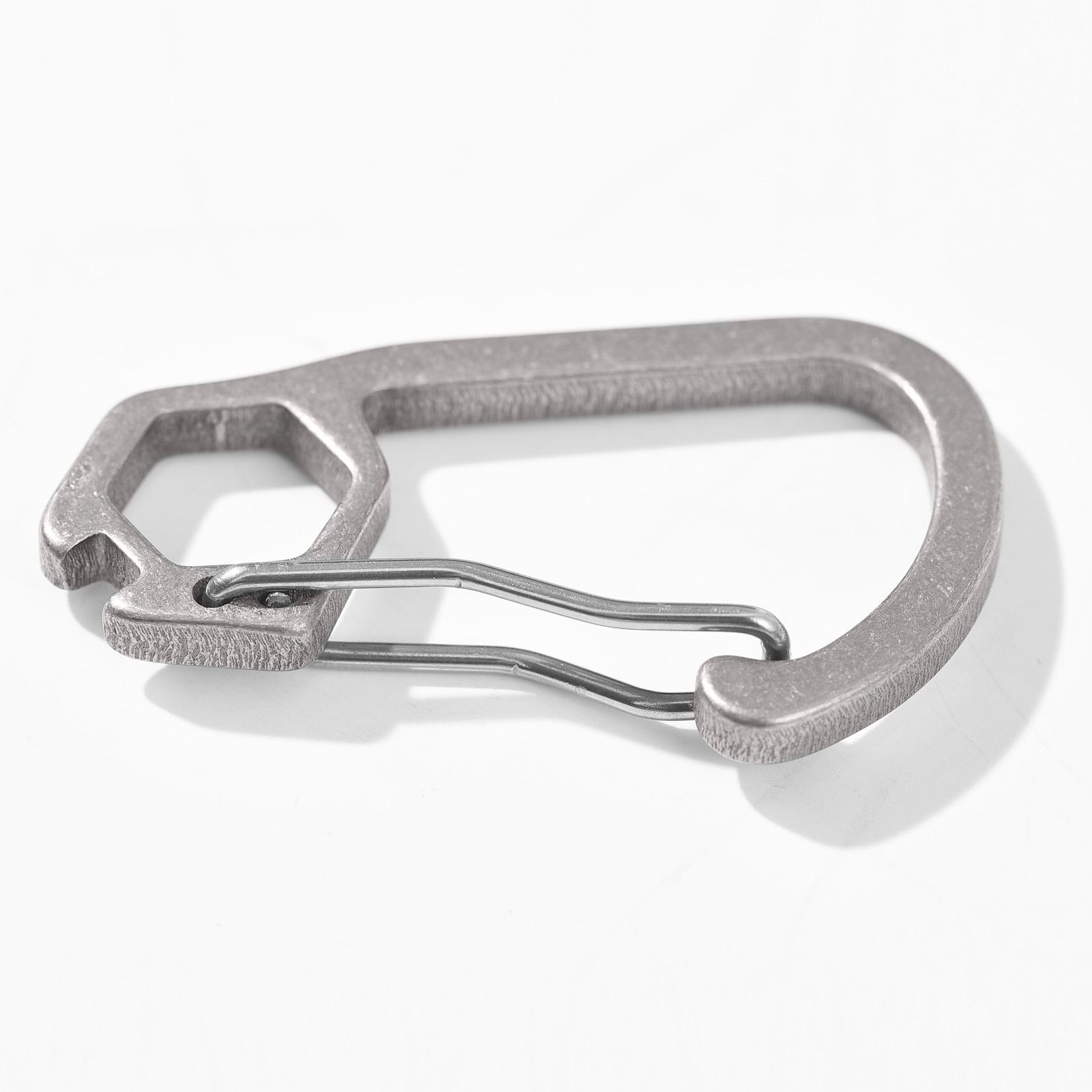 Carabiner Keychain Ultra Light Ti 10g Robust and Sleek Key Chain Carabiner Clip for Keys and Camping Gear Small