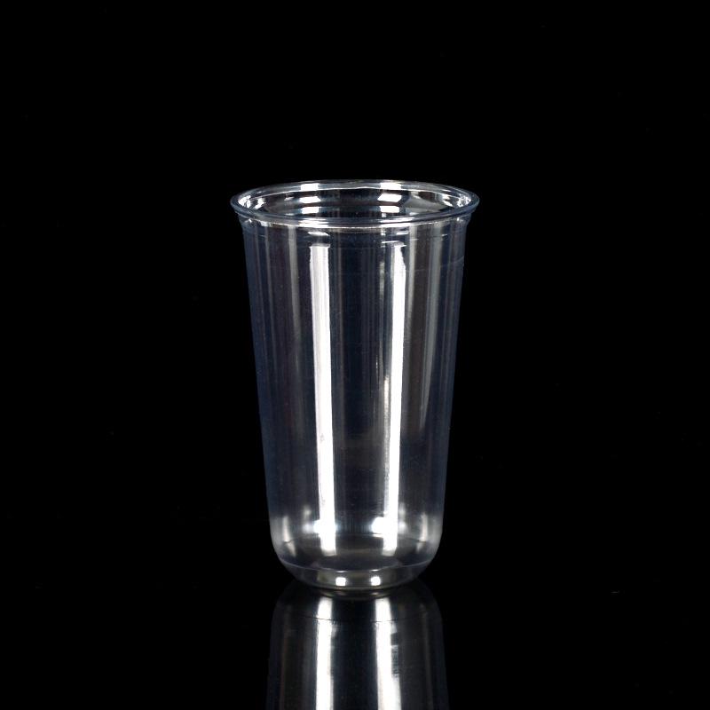 Disposable U-Shaped PET Cup for Cold Drinks, Milk Tea, Coffee, or Cocktails