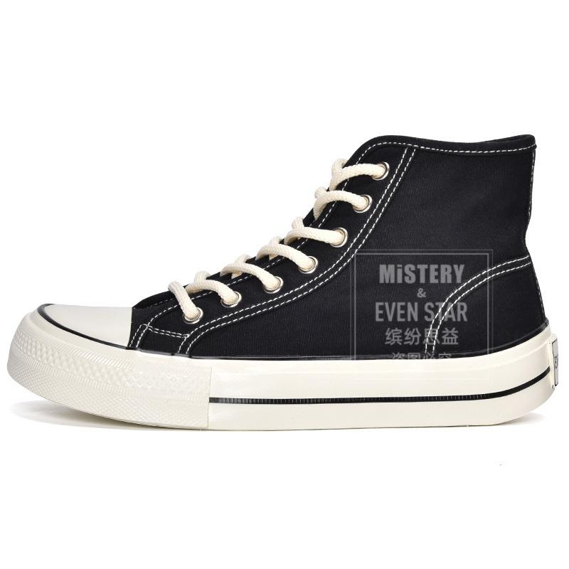 Square Head High-top Canvas Shoes Women's Mango Head Thick-soled Ugly Cute Big Head Shoes 807